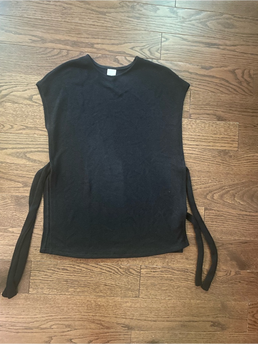 H&M Black Tie-Side Sleeveless Tank Top